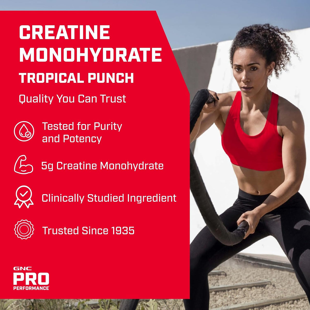 Pro Performance Micronized Creatine, Tropical Punch, 30 Servings