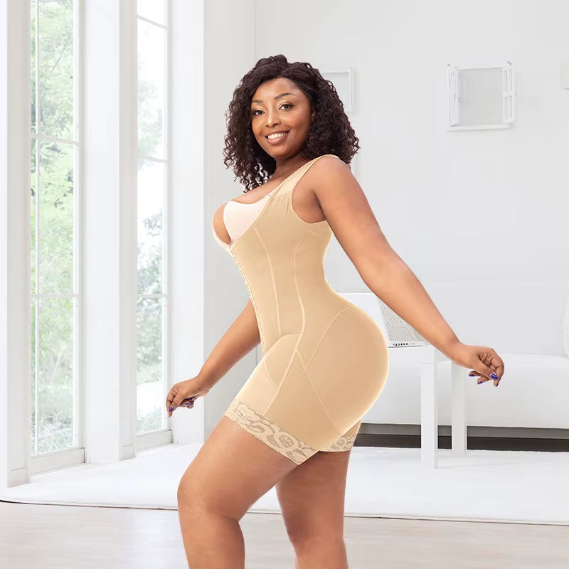 Custom Logo Colombianas Faja Tummy Control Bodysuit Stage 2 Fajas Full Butt Lifter Girdle Body Shapewear