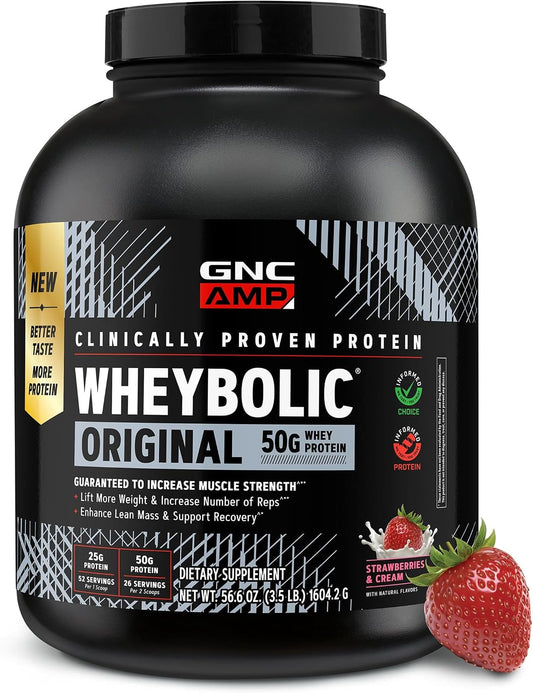 AMP New Wheybolic, Strawberries & Cream, 56.6 Oz, 26 Servings