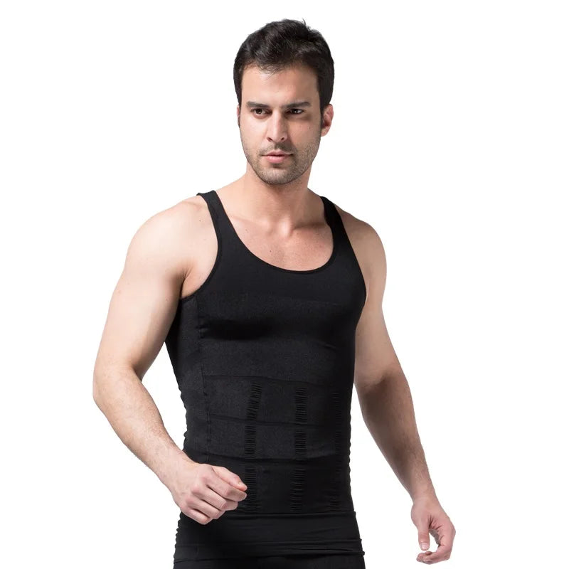 Slimming Vest Men'S Slimming Underwear Body Shaper Waist Cincher Corset Men Shaper Vest
