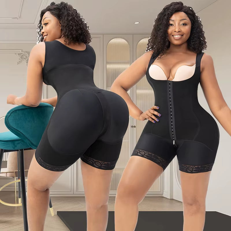 Custom Logo Colombianas Faja Tummy Control Bodysuit Stage 2 Fajas Full Butt Lifter Girdle Body Shapewear