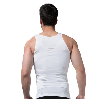 Slimming Vest Men'S Slimming Underwear Body Shaper Waist Cincher Corset Men Shaper Vest