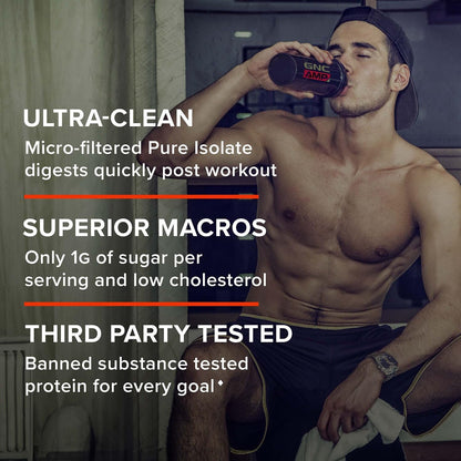 AMP Pure Isolate Whey Protein - Vanilla Custard (28 Servings)