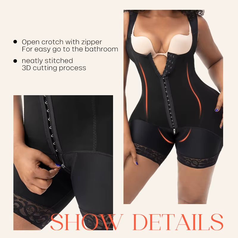 Custom Logo Colombianas Faja Tummy Control Bodysuit Stage 2 Fajas Full Butt Lifter Girdle Body Shapewear