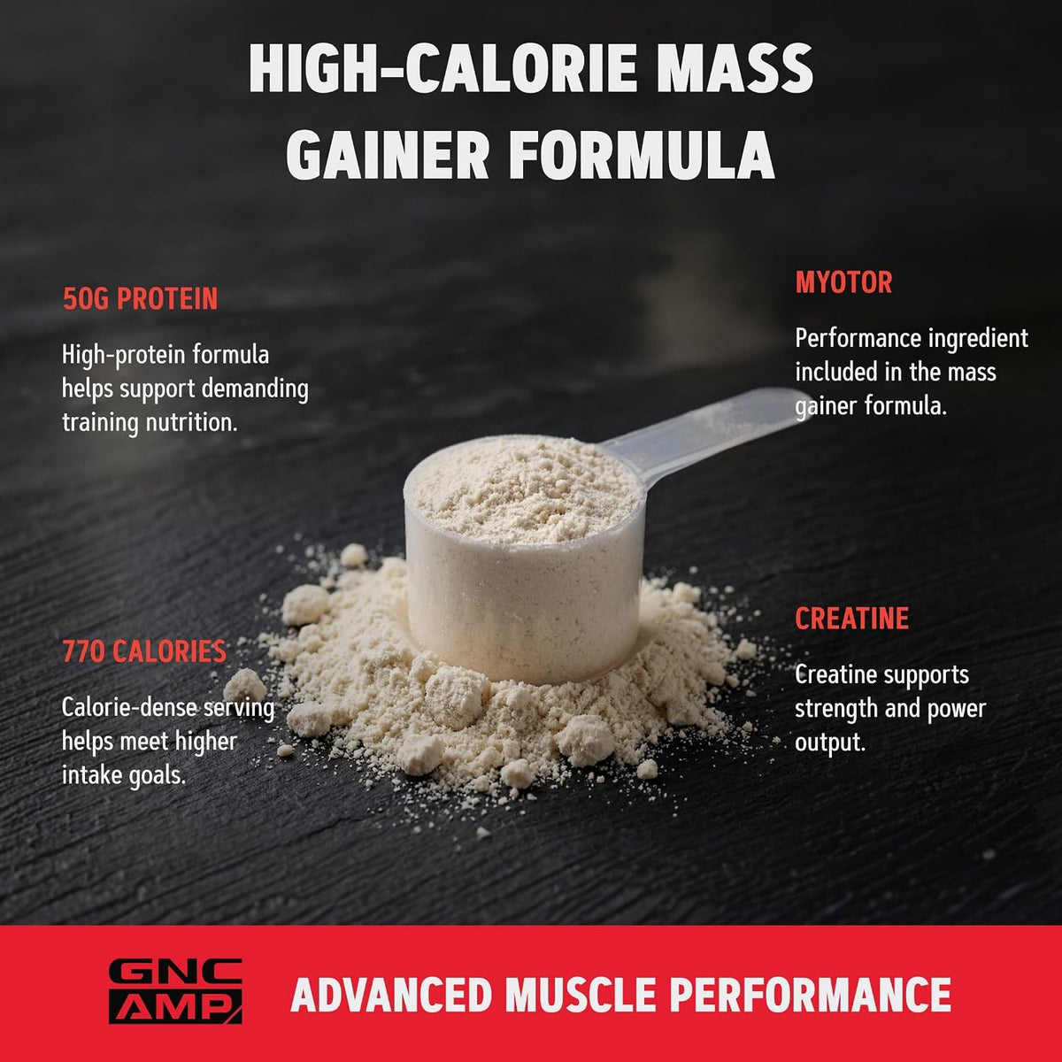 AMP Mass XXX with Myotor, Strawberry, 96.1 Oz, 13 Servings