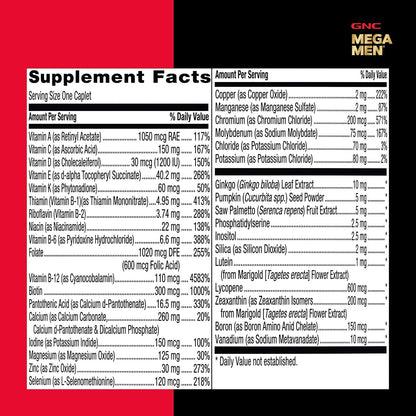 Mega Men 50 plus One Daily Multi, 60 Count, 60 Servings