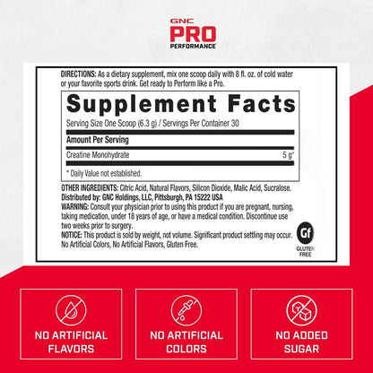 Pro Performance Micronized Creatine, Tropical Punch, 30 Servings