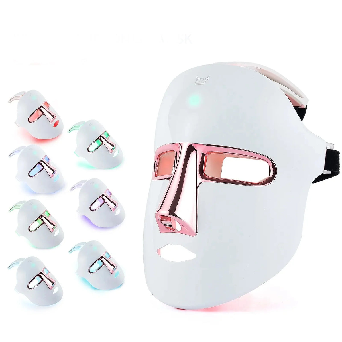 Face Mask with Light Display, 7 Color Modes for Skincare Routine and Relaxation