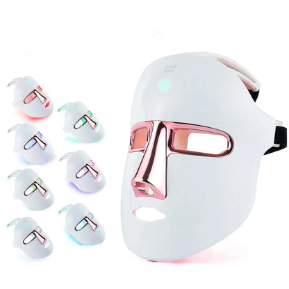 Face Mask with Light Display, 7 Color Modes for Skincare Routine and Relaxation