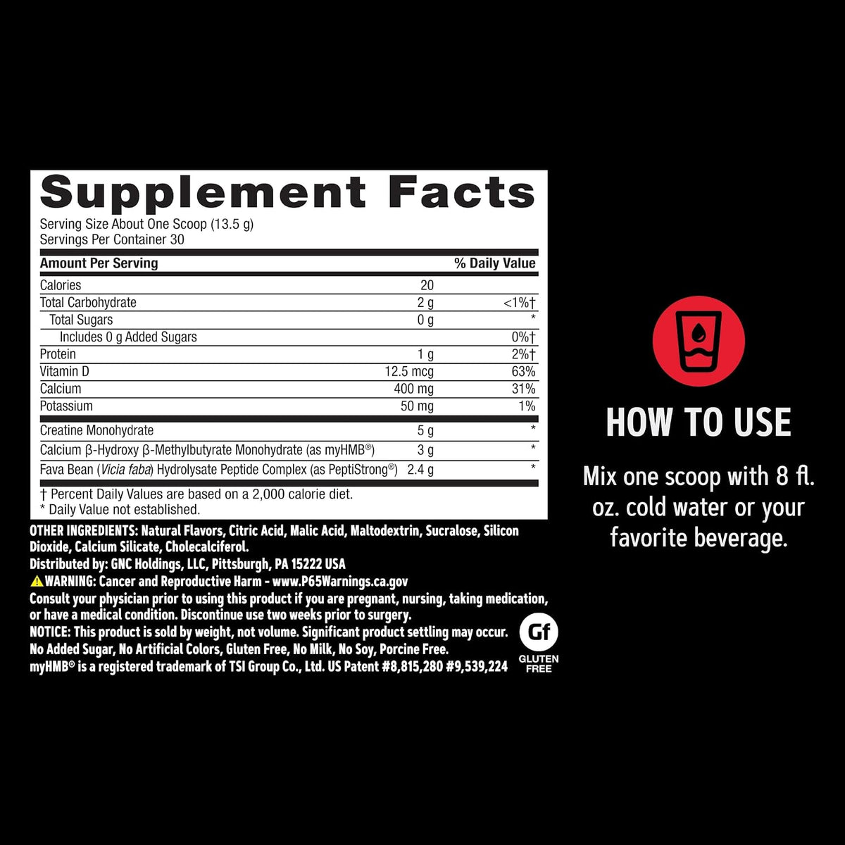 AMP Creabolic Creatine Monohydrate Powder, Lemonade, 30 Servings