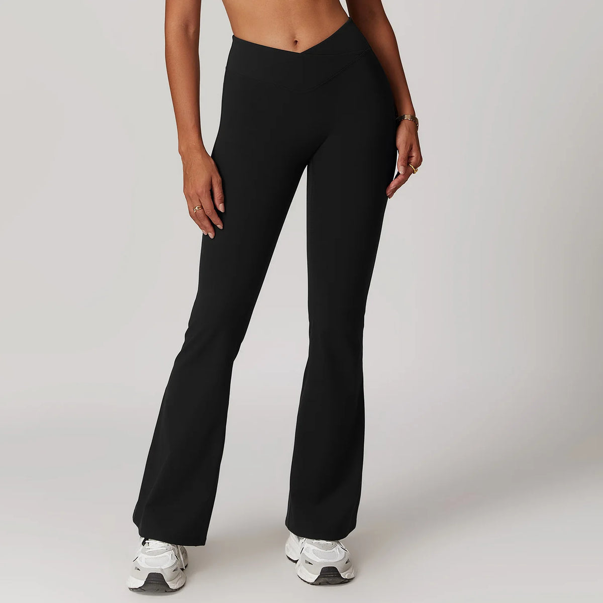 Women Sportswear Sports Bra Long Sleeve Tops Flare Leggings 3pcs Training Suit Workout