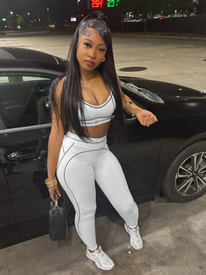 2 Piece Set Women Yoga Tops Sports