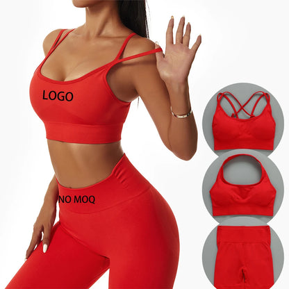 Activewear Sportswear Outfit Ladies Set Women Workout Yoga Gym Fitness Sets Suit