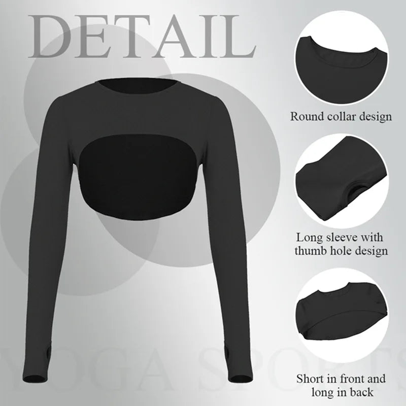 Seamless Activewear Long Sleeves Clothing Gym Yoga Workout Sets 3 Pcs Fitness Gym Suits Wear Fabletics Leggings Sportswear
