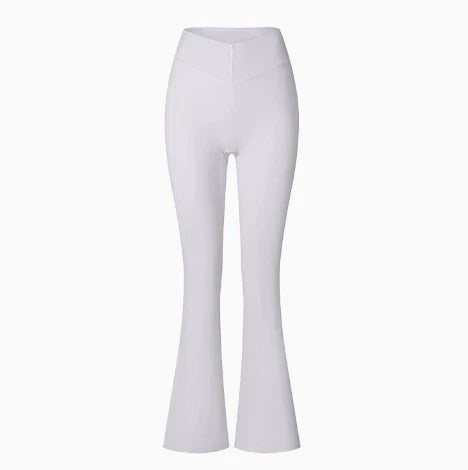 Women's High Waist Cross Flared Yoga Pants Mid Waist Sportswear