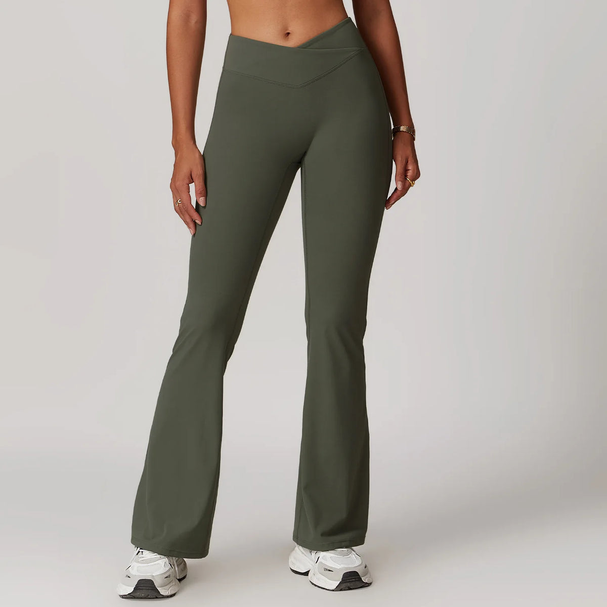 Women Sportswear Sports Bra Long Sleeve Tops Flare Leggings 3pcs Training Suit Workout