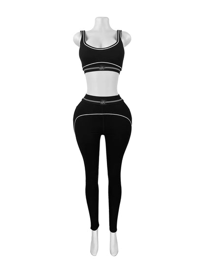 2 Piece Set Women Yoga Tops Sports