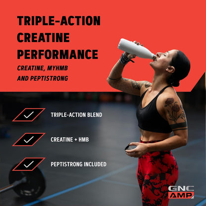 AMP Creabolic Creatine Monohydrate Powder, Lemonade, 30 Servings