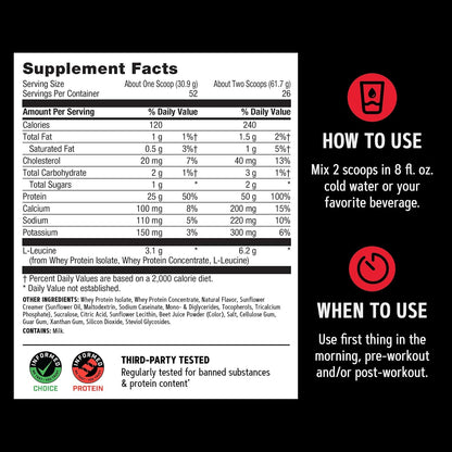 AMP New Wheybolic, Strawberries & Cream, 56.6 Oz, 26 Servings