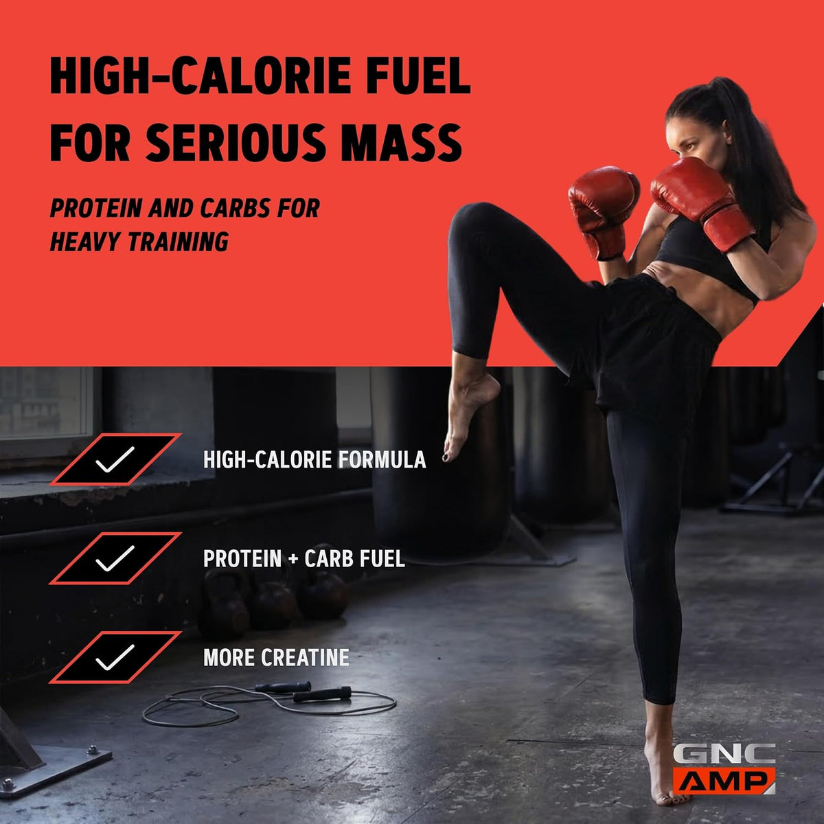 AMP Mass XXX with Myotor, Strawberry, 96.1 Oz, 13 Servings