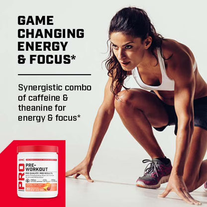 Pro Performance Pre Workout Powder, for Energy, Hydration, Focus, Sugar Free, Gluten Free, Blue Raspberry, 30 Servings