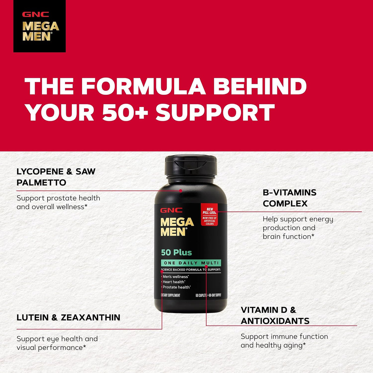 Mega Men 50 plus One Daily Multi, 60 Count, 60 Servings