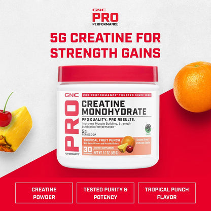 Pro Performance Micronized Creatine, Tropical Punch, 30 Servings